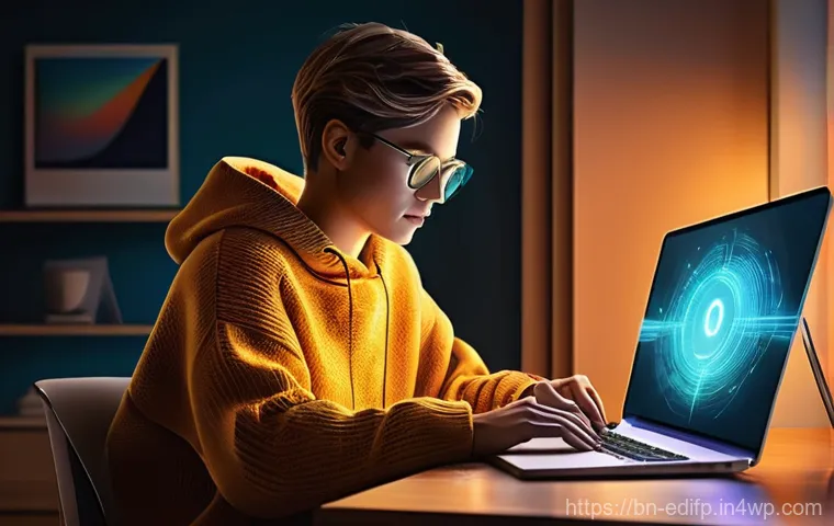 연합학습을 위한 데이터 수집 방법 - **Prompt 1: Secure Digital Life**
"A bright, modern digital illustration of a young adult (gende...